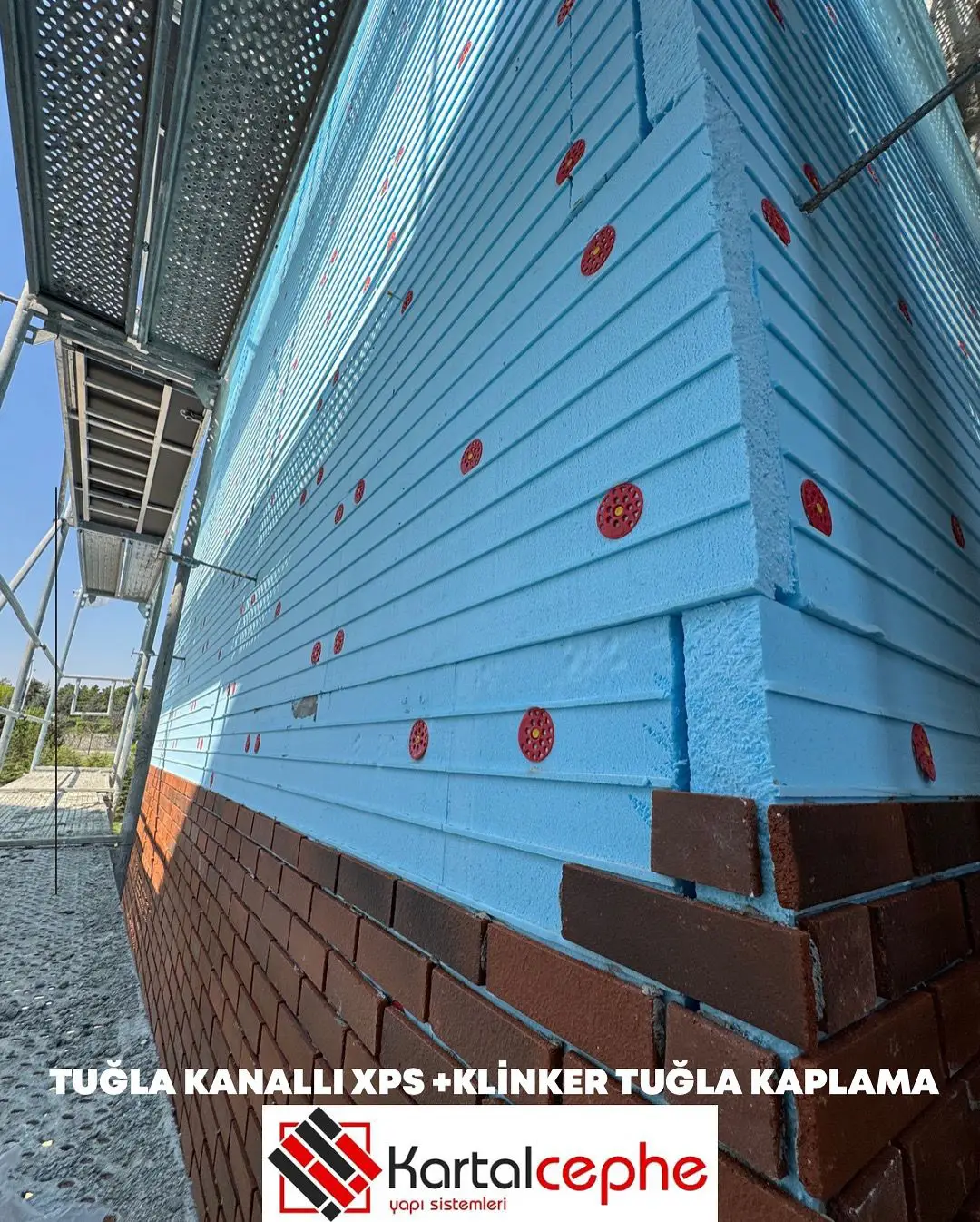 xps'li klinker tuğla kaplama